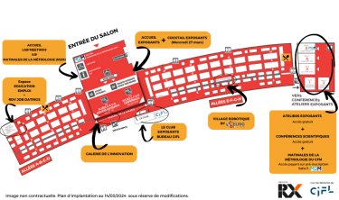 Le plan d'implantation FORUM LABO 2024